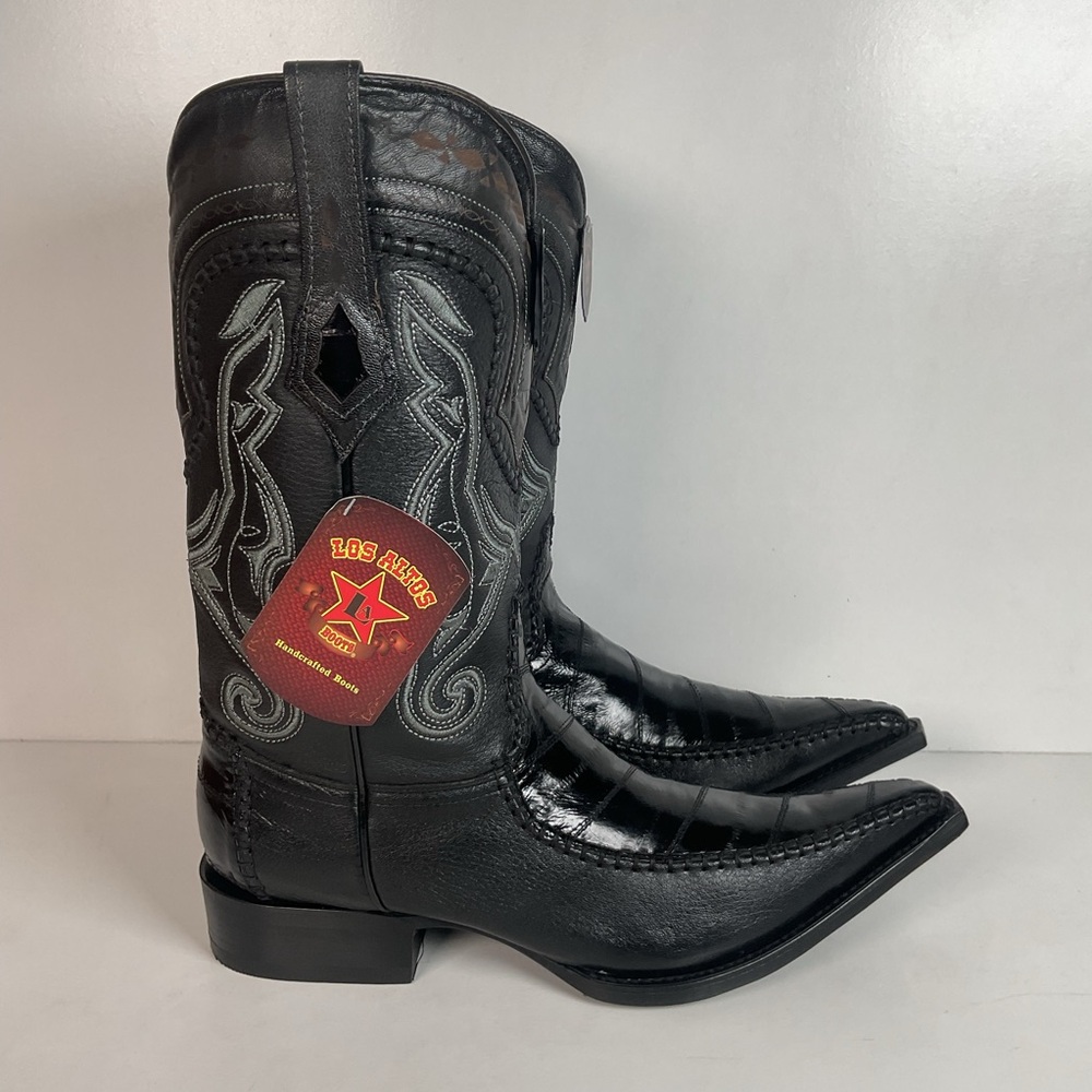 Los Altos Eel Skin Cowboy Boots | Exotic | Men’s 11 EE - Picture 13 of 16